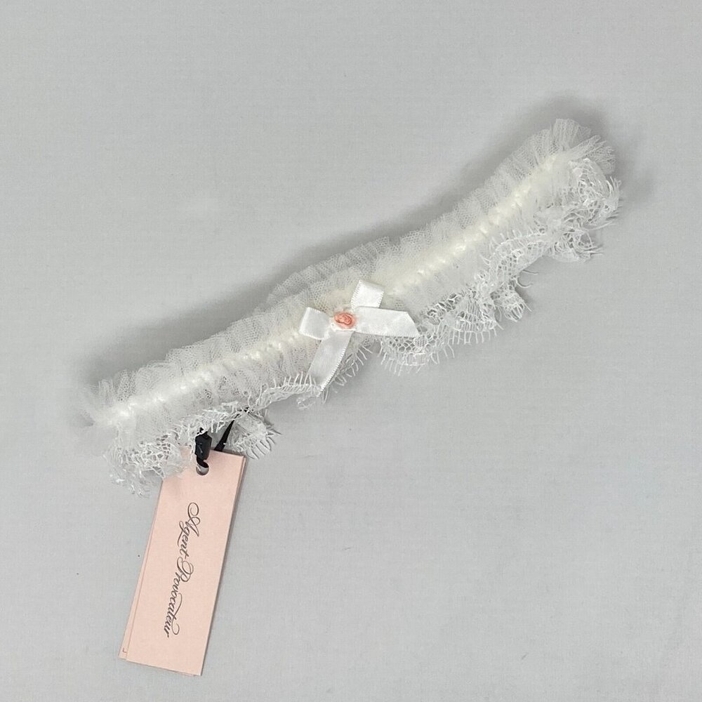 Agent Provocateur Lorna Lace White Garter One Size NWT